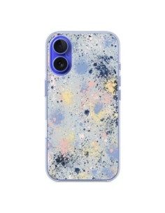 Cover iPhone 16 Gradient Watercolor Lines Blu - Ninola...