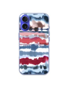 Cover iPhone 16 Smoky Marble Watercolor Scuro - Ninola...