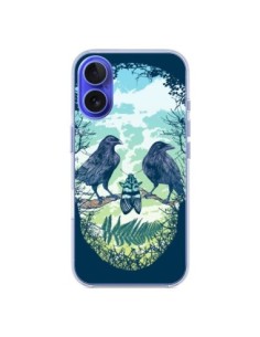 Coque iPhone 16 Tête de Mort Nature - Rachel Caldwell