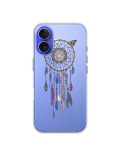 Coque iPhone 16 Attrape-rêves Lakota Transparente -...