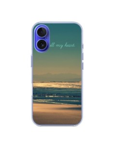 iPhone 16 Case Be still my heart Sea Ocean Sand Beach - R...