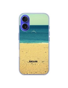 Coque iPhone 16 Escape Mer Plage Ocean Sable Paysage - R...
