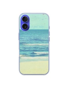 Coque iPhone 16 Life good day Mer Ocean Sable Plage...