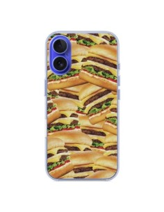 iPhone 16 Case Burger Hamburger Cheeseburger - Rex Lambo
