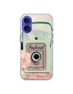 Coque iPhone 16 Appareil Photo Imperial Vintage - Sylvia...