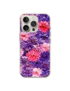 Coque iPhone 16 Pro Fleurs Violettes Flower Storm - Asano...