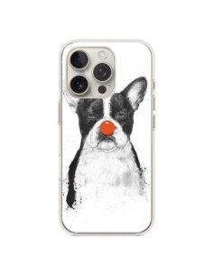 Cover iPhone 16 Pro Clown Bulldog Cane- Balazs Solti