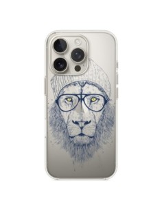 iPhone 16 Pro Case Cool Lion Swag Glasses Clear - Balazs...