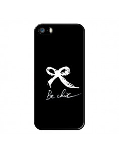 Coque Be Chic Noeud Papillon Blanc pour iPhone 5 et 5S - Léa Clément