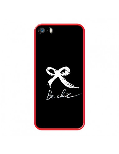 Coque Be Chic Noeud Papillon Blanc pour iPhone 5 et 5S - Léa Clément