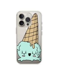 iPhone 16 Pro Case Ice cream Summer Overthrown Clear -...