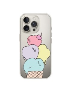 iPhone 16 Pro Case Ice cream Summer Heart Clear - Claudia...