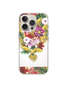 Cover iPhone 16 Pro Parrot Floral Pappagallo Fiori -...