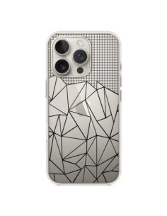 Cover iPhone 16 Pro Linee Griglia Grid Abstract Nero...