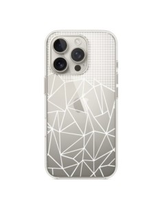 iPhone 16 Pro Case Lines Grid Abstract Black Clear -...