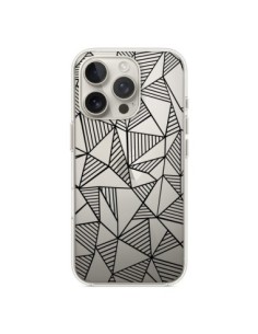 iPhone 16 Pro Case Lines Triangles Grid Abstract Black...