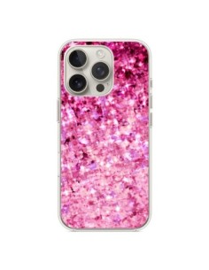 Cover iPhone 16 Pro Romance Me Paillettes Rosas - Ebi...