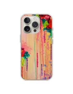 Coque iPhone 16 Pro Strawberry Confetti Flowers - Ebi...