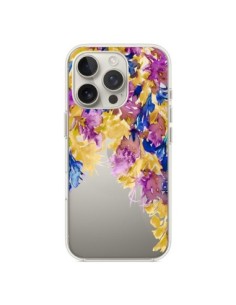 Cover iPhone 16 Pro Cascata Floreale Trasparente - Ebi...