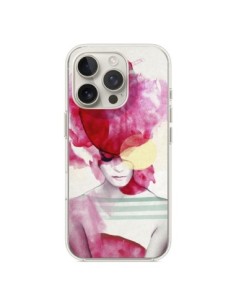 Cover iPhone 16 Pro Bright Pink Ritratt Donna - Jenny Liz...