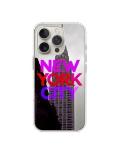 Coque iPhone 16 Pro New York City Rose Rouge - Javier...