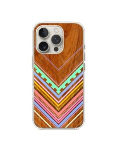 Cover iPhone 16 Pro Azteco Arbutus Pastel Legno Aztec...
