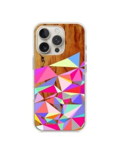Coque iPhone 16 Pro Wooden Multi Geo Bois Azteque Aztec...