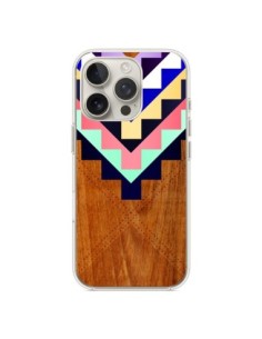 iPhone 16 Pro Case Wooden Tribal Wood Aztec Aztec Tribal...