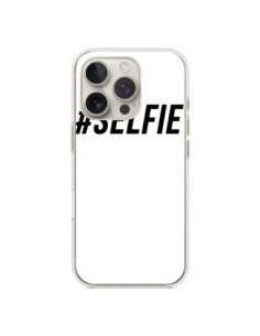 Coque iPhone 16 Pro Hashtag Selfie Noir Vertical -...