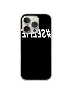 Coque iPhone 16 Pro Hashtag Selfie Blanc Inversé -...