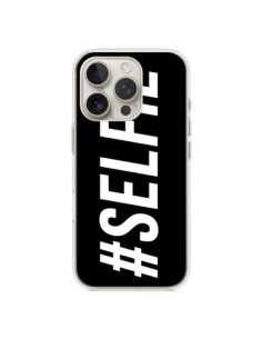 Coque iPhone 16 Pro Hashtag Selfie Noir Horizontal -...