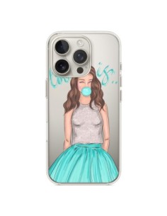 Coque iPhone 16 Pro Bubble Girls Tiffany Bleu...