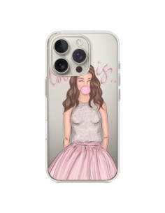 iPhone 16 Pro Case Bubble Girl Tiffany Pink Clear -...