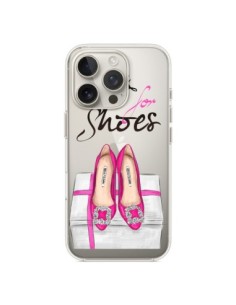 Cover iPhone 16 Pro I Work For Shoes Scarpe Trasparente -...