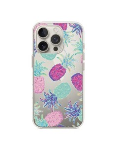 Cover iPhone 16 Pro Ananas Frutta Estate Trasparente -...