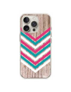 iPhone 16 Pro Case Tribal Aztec Wood Wood Arrow Pink Blue...