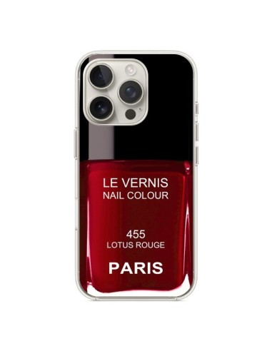 iPhone 16 Pro Case Nail polish Paris Lotus Red - Laetitia