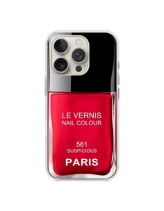 iPhone 16 Pro Case Nail polish Paris Suspicious Red -...