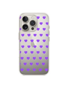 Coque iPhone 16 Pro Coeur Heart Love Amour Violet...