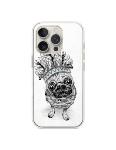 Coque iPhone 16 Pro Indian Dog Chien Indien Chef Couronne...