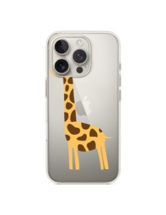 Cover iPhone 16 Pro Giraffa Animale Savana Trasparente -...
