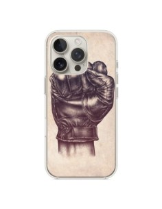 Cover iPhone 16 Pro Fight Poing Cuir Pugno Combattimento...