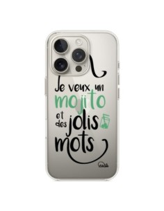 Cover iPhone 16 Pro Je veux un mojito e des jolis mots...