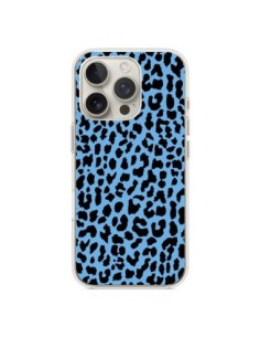 Coque iPhone 16 Pro Leopard Bleu Neon - Mary Nesrala