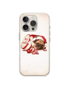 iPhone 16 Pro Case Dog Santa Claus Christmas Boite -...