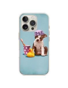 Coque iPhone 16 Pro Chien Dog Canard Fille - Maryline...