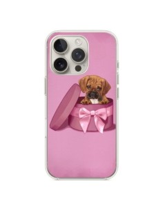 Cover iPhone 16 Pro Cane Boite Noeud Triste - Maryline...