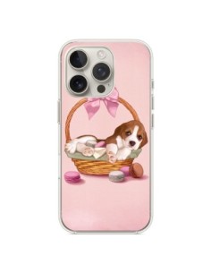 iPhone 16 Pro Case Dog Panier Bow tie Macarons - Maryline...