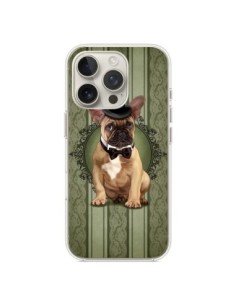 Coque iPhone 16 Pro Chien Dog Bulldog Noeud Papillon...