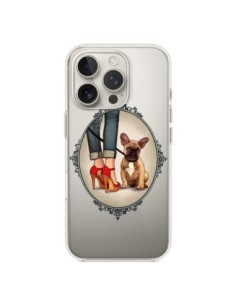 Cover iPhone 16 Pro Lady Jambes Cane Bulldog Dog...